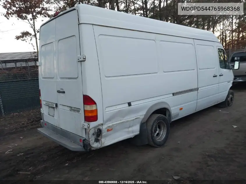 2006 Dodge Sprinter Van 3500 Shc VIN: WD0PD544765968368 Lot: 43960088