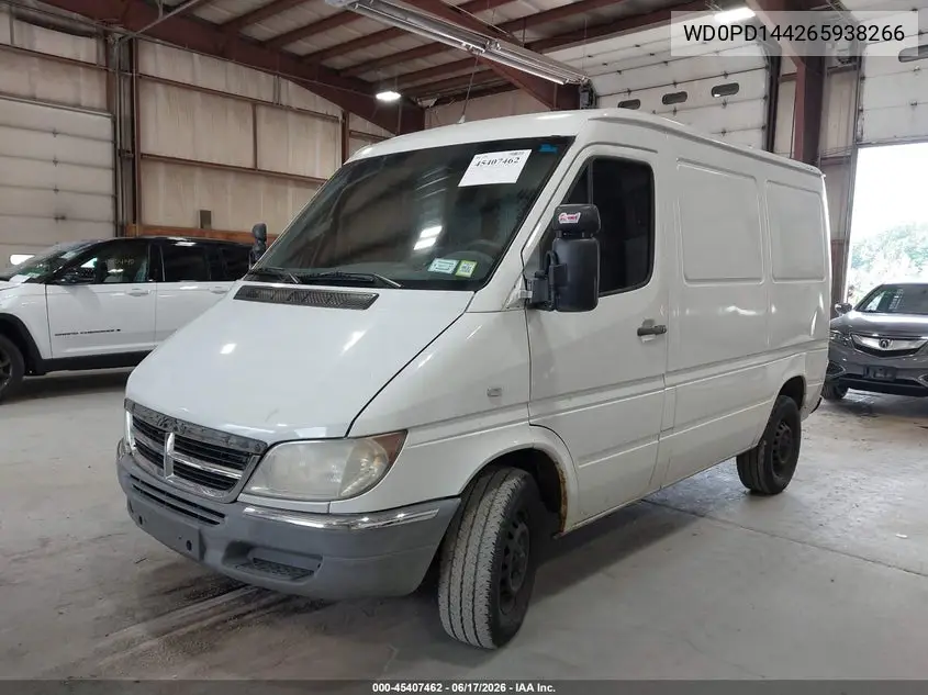 2006 Dodge Sprinter Van 2500 Hc VIN: WD0PD144265938266 Lot: 45407462