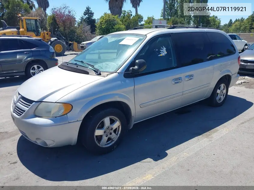 2007 Dodge Grand Caravan Sxt VIN: 2D4GP44L07R119921 Lot: 45601473