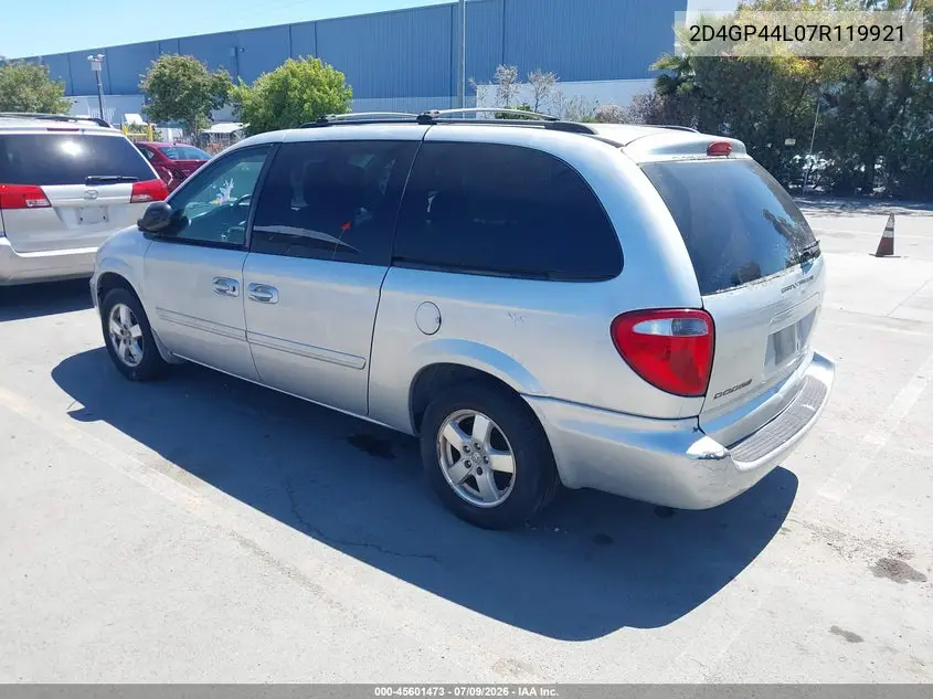 2007 Dodge Grand Caravan Sxt VIN: 2D4GP44L07R119921 Lot: 45601473