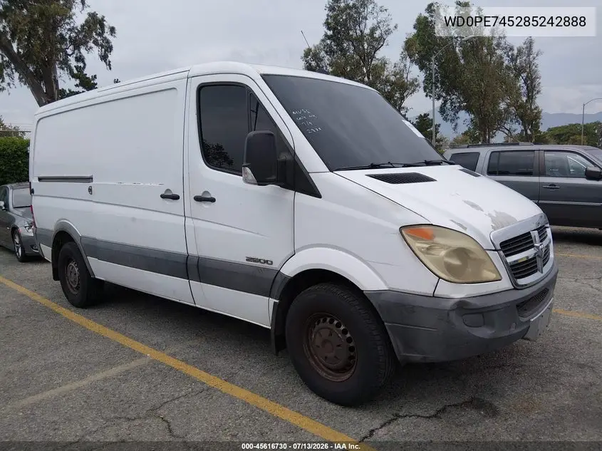 2008 Dodge Sprinter Van 2500 VIN: WD0PE745285242888 Lot: 45616730