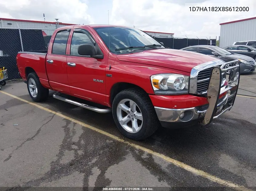 2008 Dodge Ram 1500 Slt VIN: 1D7HA182X8S612000 Lot: 45658380