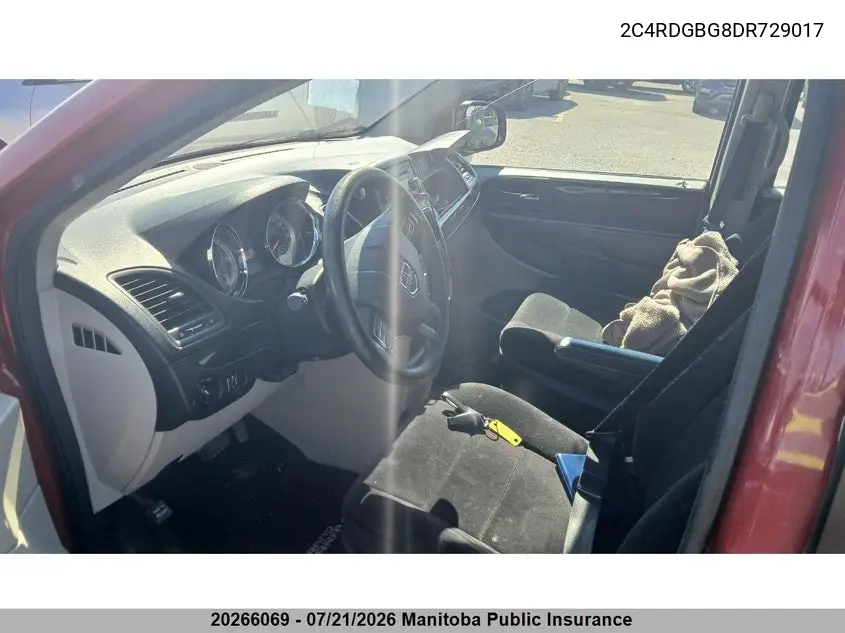 2013 Dodge Grand Caravan Se VIN: 2C4RDGBG8DR729017 Lot: 20266069