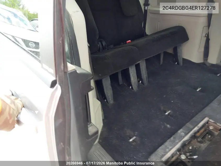 2014 Dodge Grand Caravan Se VIN: 2C4RDGBG4ER127278 Lot: 20266946