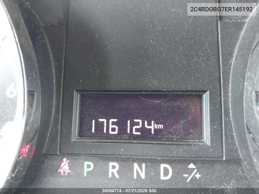 2014 Dodge Grand Caravan Se VIN: 2C4RDGBG7ER145192 Lot: 30094774