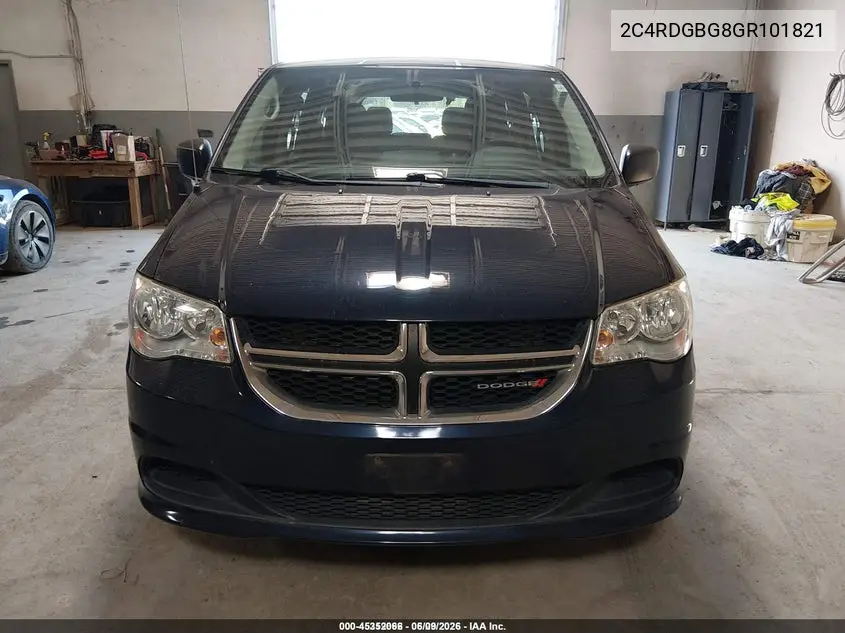 2016 Dodge Grand Caravan Se VIN: 2C4RDGBG8GR101821 Lot: 45352066