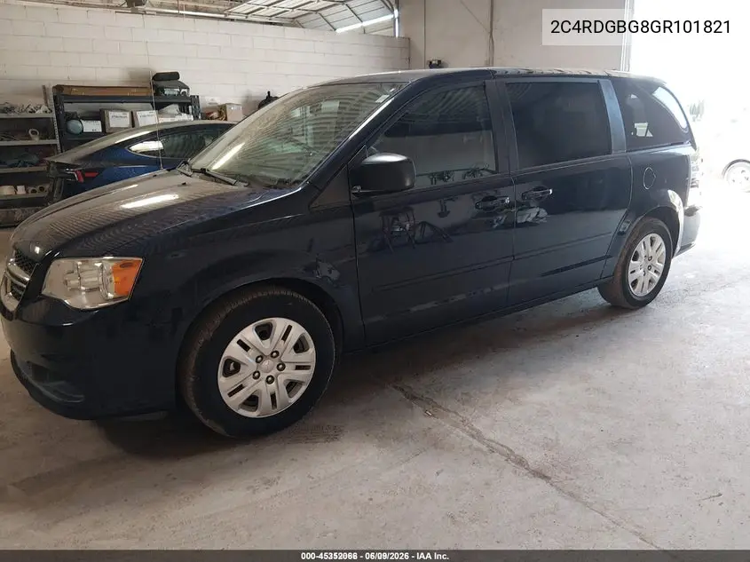 2016 Dodge Grand Caravan Se VIN: 2C4RDGBG8GR101821 Lot: 45352066