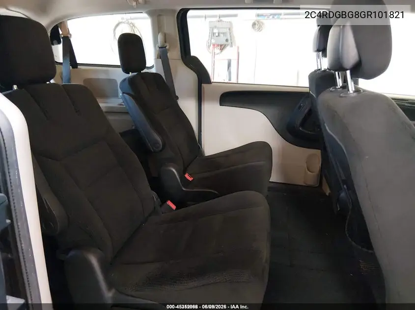 2016 Dodge Grand Caravan Se VIN: 2C4RDGBG8GR101821 Lot: 45352066