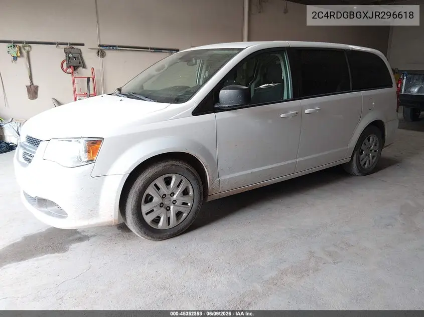 2018 Dodge Grand Caravan Se VIN: 2C4RDGBGXJR296618 Lot: 45352353