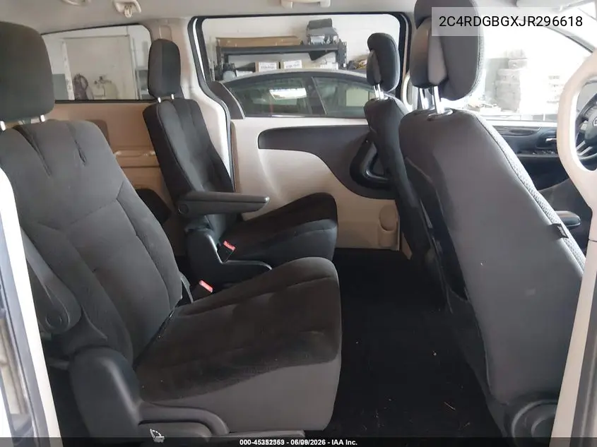 2018 Dodge Grand Caravan Se VIN: 2C4RDGBGXJR296618 Lot: 45352353