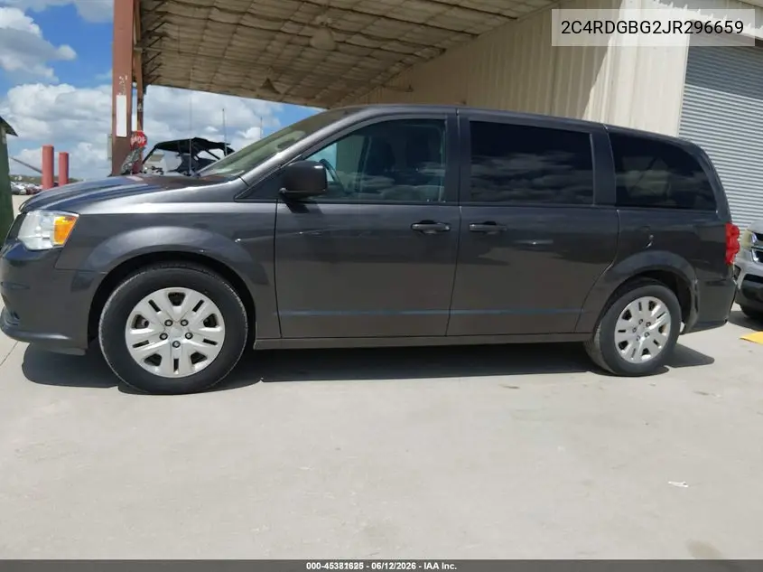 2018 Dodge Grand Caravan Se VIN: 2C4RDGBG2JR296659 Lot: 45381625