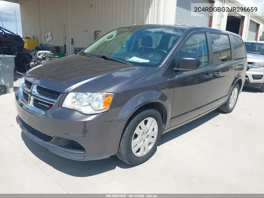 2018 Dodge Grand Caravan Se VIN: 2C4RDGBG2JR296659 Lot: 45381625