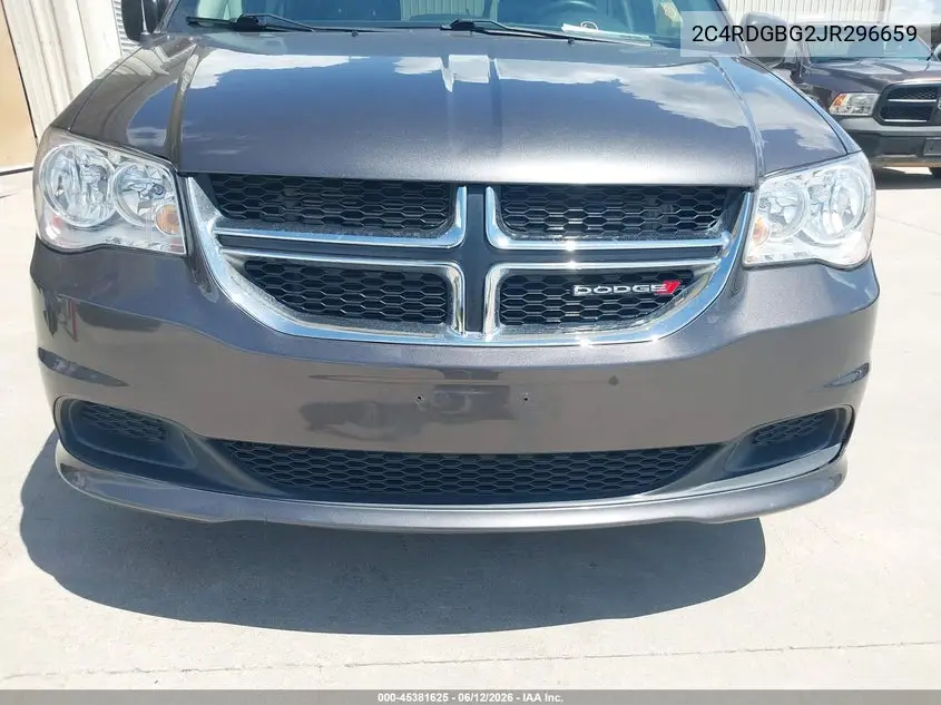 2018 Dodge Grand Caravan Se VIN: 2C4RDGBG2JR296659 Lot: 45381625