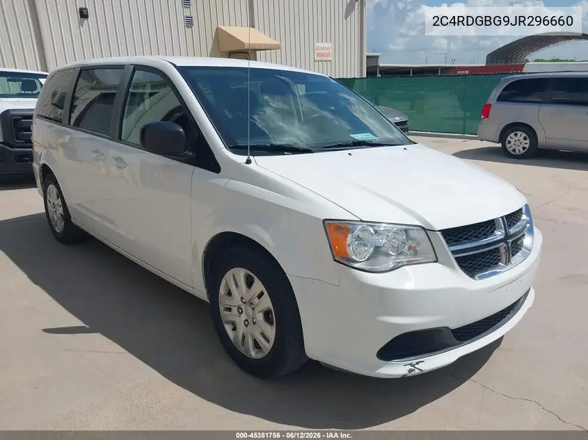 2018 Dodge Grand Caravan Se VIN: 2C4RDGBG9JR296660 Lot: 45381756