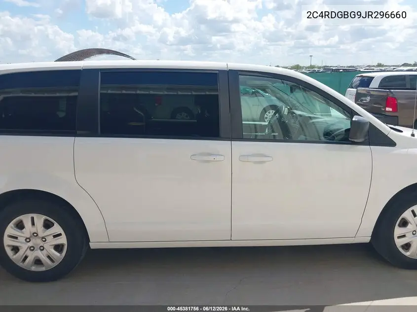 2018 Dodge Grand Caravan Se VIN: 2C4RDGBG9JR296660 Lot: 45381756