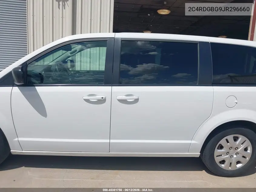 2018 Dodge Grand Caravan Se VIN: 2C4RDGBG9JR296660 Lot: 45381756
