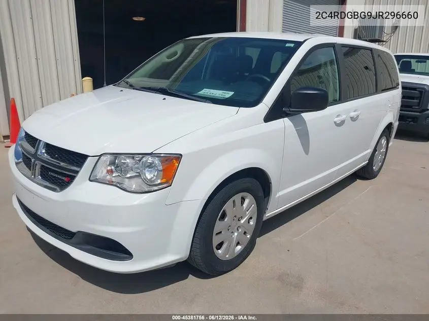2018 Dodge Grand Caravan Se VIN: 2C4RDGBG9JR296660 Lot: 45381756