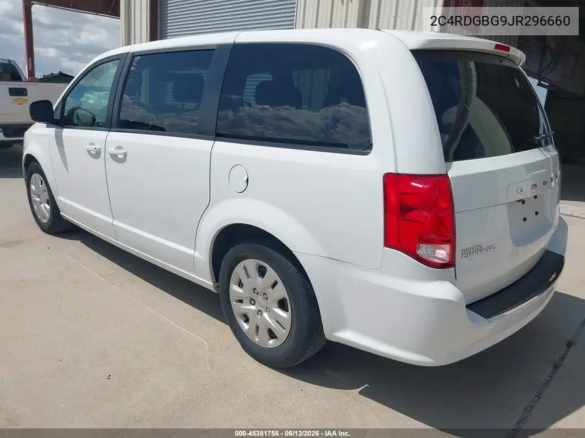 2018 Dodge Grand Caravan Se VIN: 2C4RDGBG9JR296660 Lot: 45381756