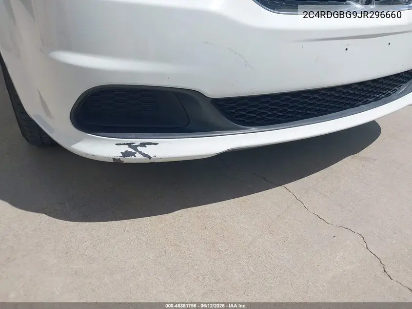 2018 Dodge Grand Caravan Se VIN: 2C4RDGBG9JR296660 Lot: 45381756