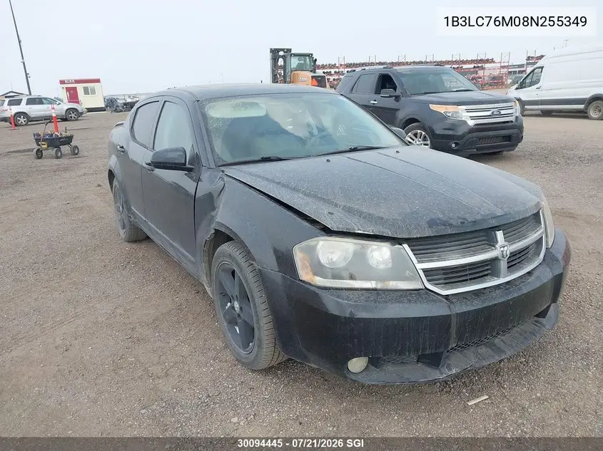 2008 Dodge Avenger R/T VIN: 1B3LC76M08N255349 Lot: 30094445