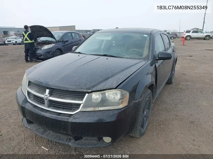2008 Dodge Avenger R/T VIN: 1B3LC76M08N255349 Lot: 30094445