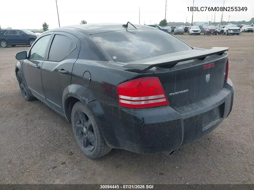 2008 Dodge Avenger R/T VIN: 1B3LC76M08N255349 Lot: 30094445