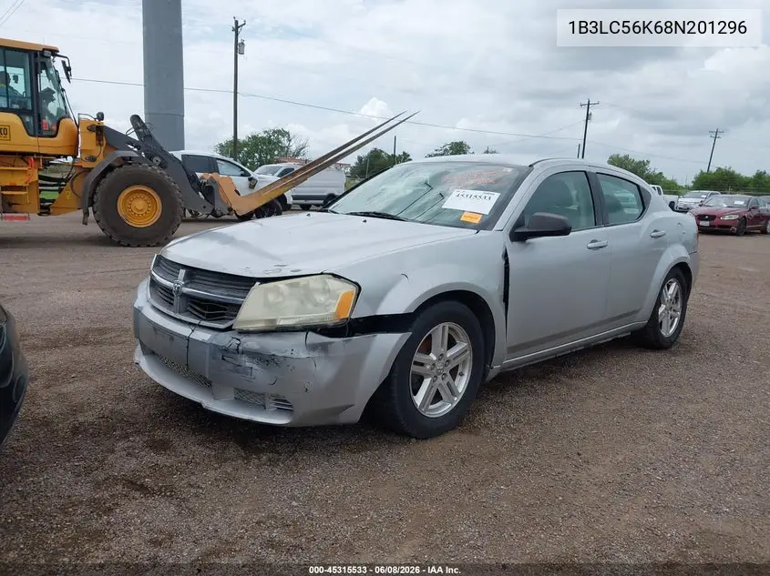2008 Dodge Avenger Sxt VIN: 1B3LC56K68N201296 Lot: 45315533