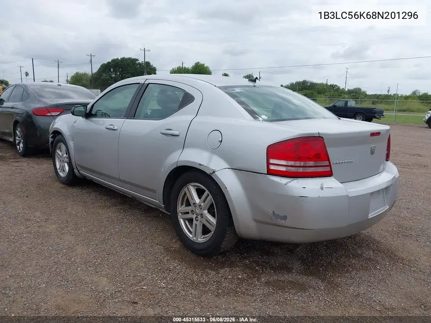 2008 Dodge Avenger Sxt VIN: 1B3LC56K68N201296 Lot: 45315533
