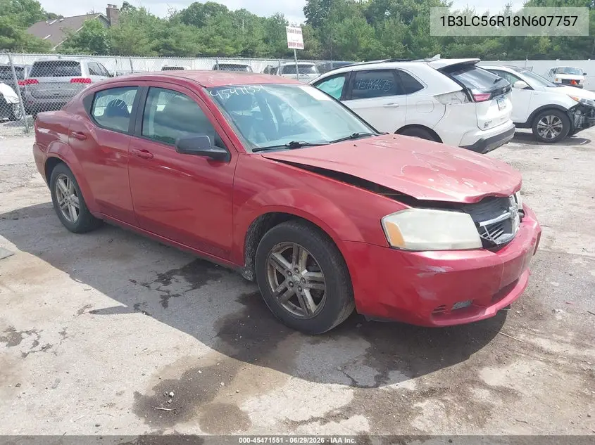 2008 Dodge Avenger Sxt VIN: 1B3LC56R18N607757 Lot: 45471551