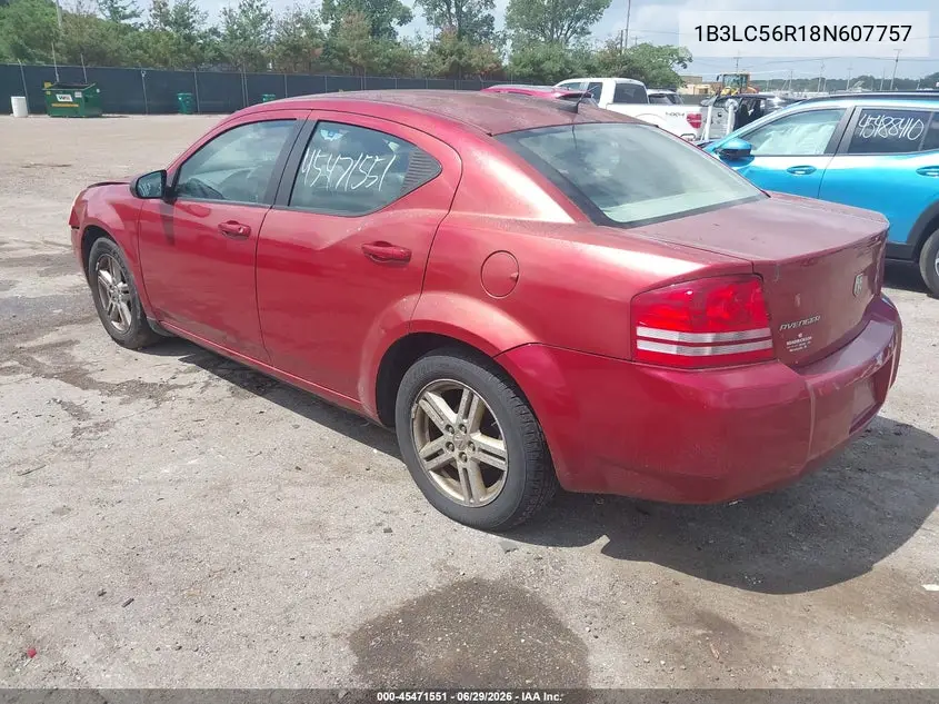 2008 Dodge Avenger Sxt VIN: 1B3LC56R18N607757 Lot: 45471551