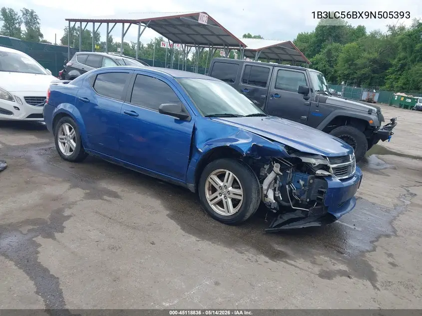 2009 Dodge Avenger R/T VIN: 1B3LC56BX9N505393 Lot: 45118836