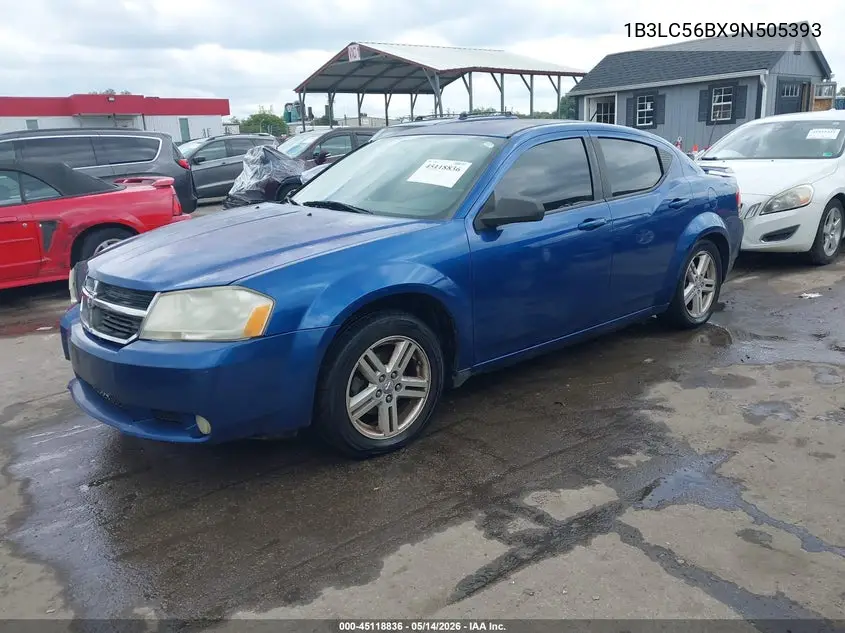 2009 Dodge Avenger R/T VIN: 1B3LC56BX9N505393 Lot: 45118836