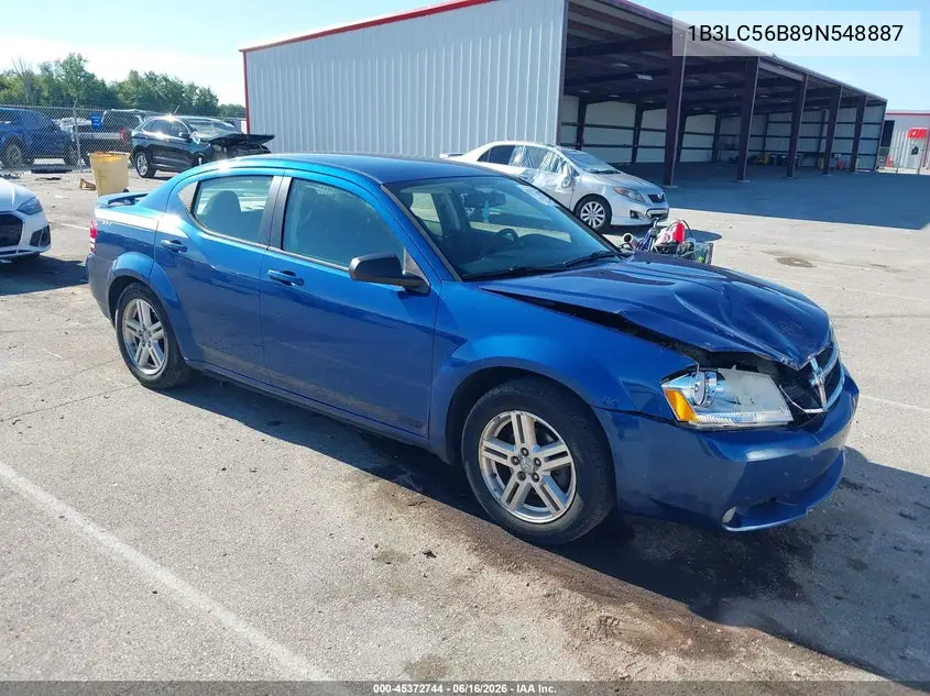 2009 Dodge Avenger R/T VIN: 1B3LC56B89N548887 Lot: 45372744