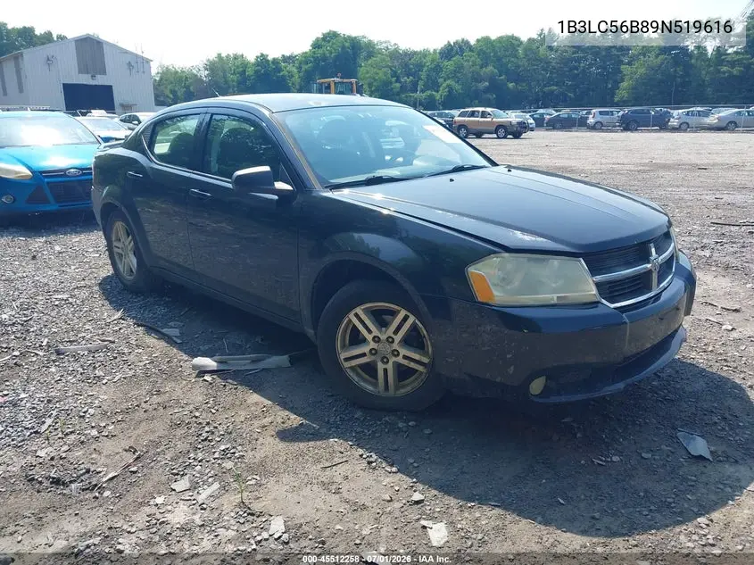 2009 Dodge Avenger R/T VIN: 1B3LC56B89N519616 Lot: 45512258