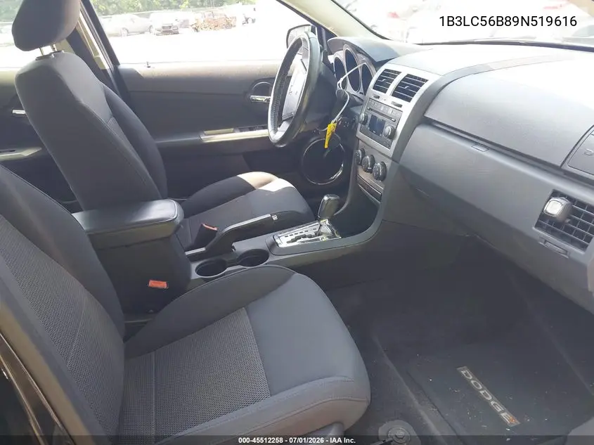 2009 Dodge Avenger R/T VIN: 1B3LC56B89N519616 Lot: 45512258
