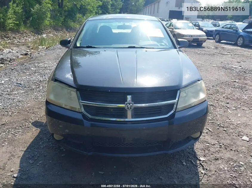 2009 Dodge Avenger R/T VIN: 1B3LC56B89N519616 Lot: 45512258