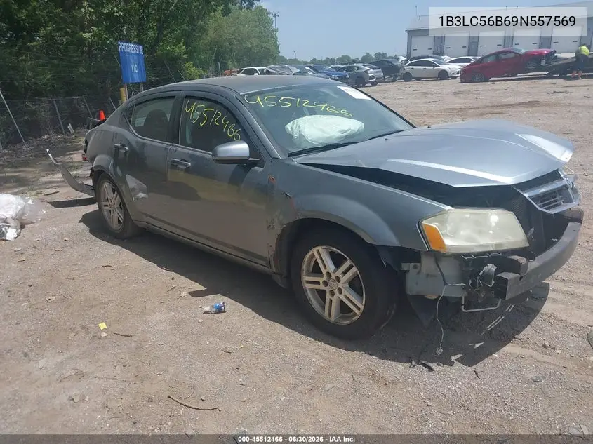 2009 Dodge Avenger Sxt VIN: 1B3LC56B69N557569 Lot: 45512466