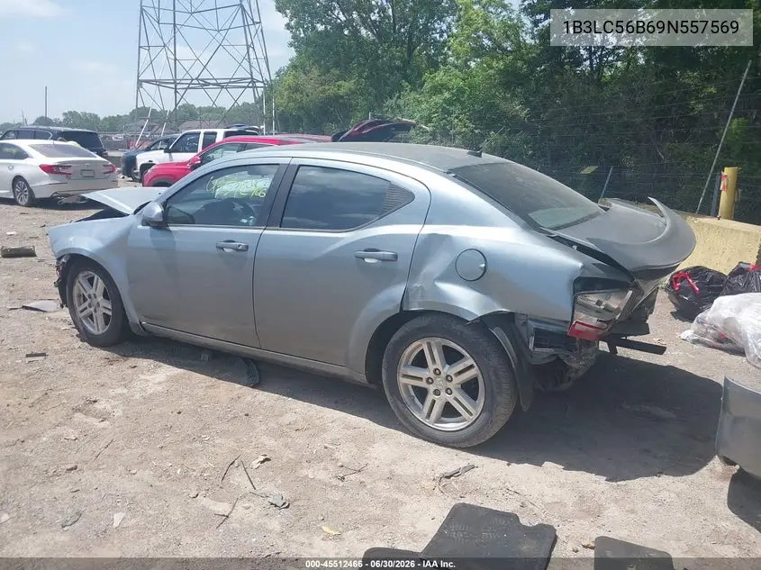 2009 Dodge Avenger Sxt VIN: 1B3LC56B69N557569 Lot: 45512466
