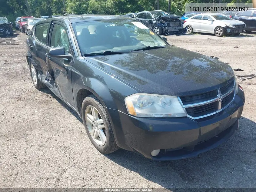2009 Dodge Avenger Sxt VIN: 1B3LC56B19N526097 Lot: 45571597