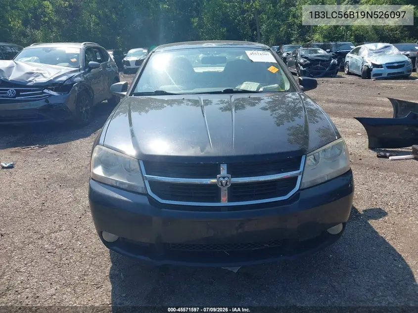 2009 Dodge Avenger Sxt VIN: 1B3LC56B19N526097 Lot: 45571597