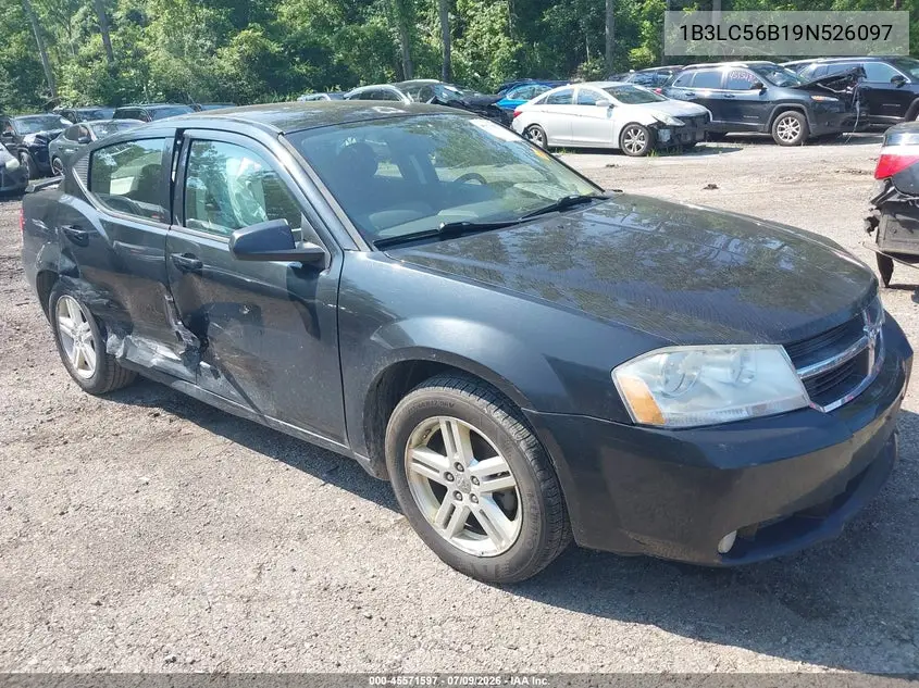 2009 Dodge Avenger Sxt VIN: 1B3LC56B19N526097 Lot: 45571597