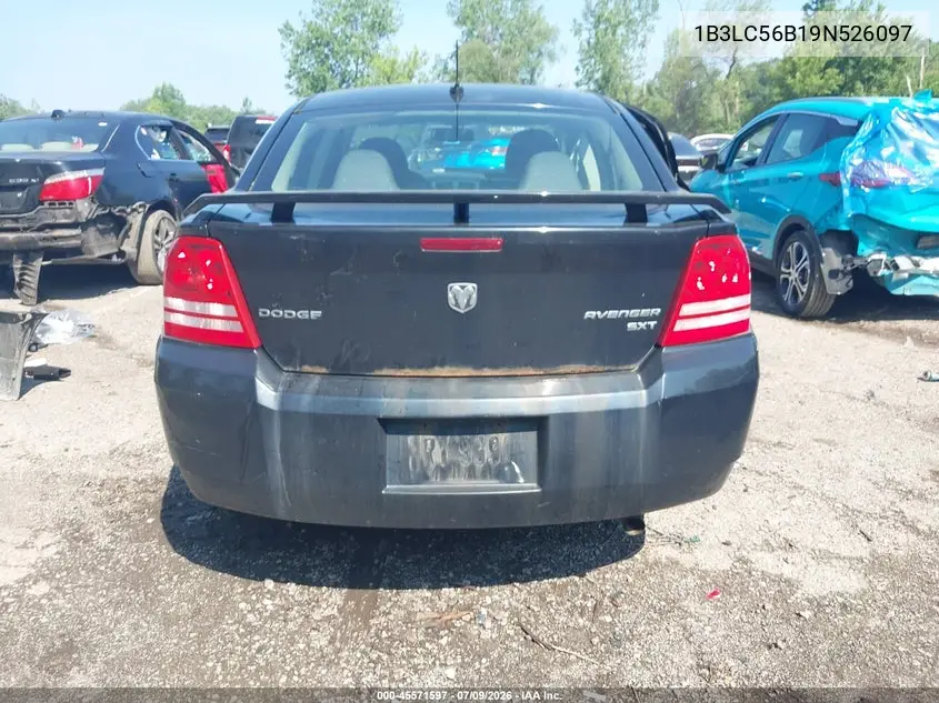 2009 Dodge Avenger Sxt VIN: 1B3LC56B19N526097 Lot: 45571597