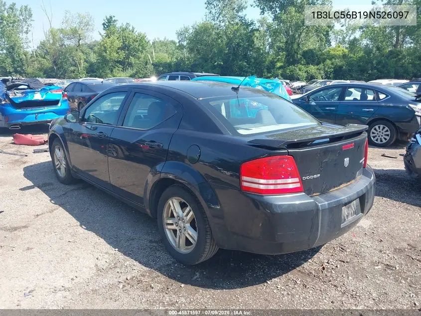 2009 Dodge Avenger Sxt VIN: 1B3LC56B19N526097 Lot: 45571597