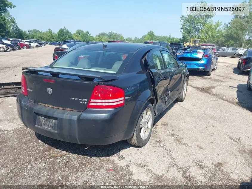 2009 Dodge Avenger Sxt VIN: 1B3LC56B19N526097 Lot: 45571597