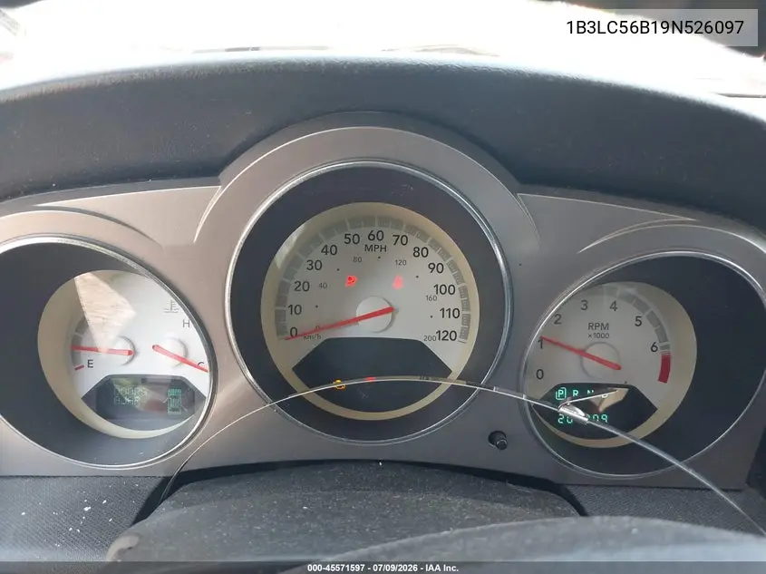 2009 Dodge Avenger Sxt VIN: 1B3LC56B19N526097 Lot: 45571597