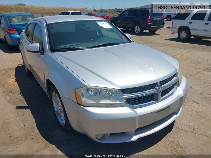 2010 Dodge Avenger R/T VIN: 1B3CC5FB4AN139791 Lot: 45159388