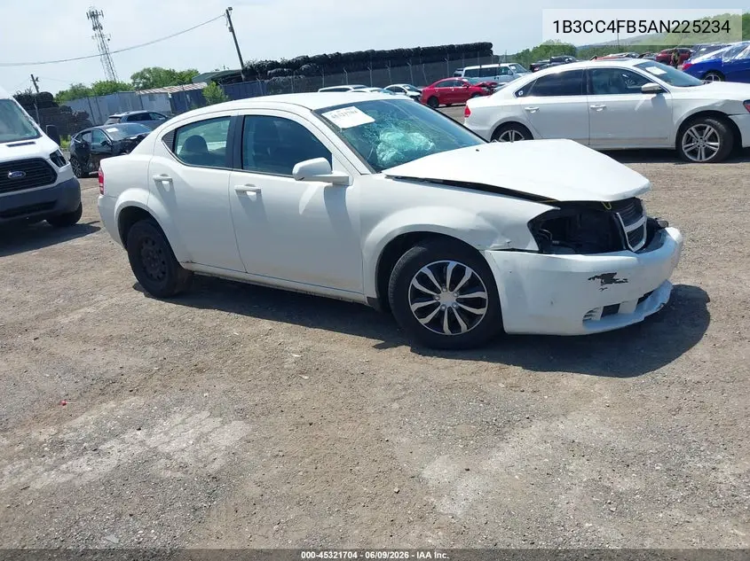 2010 Dodge Avenger Sxt VIN: 1B3CC4FB5AN225234 Lot: 45321704
