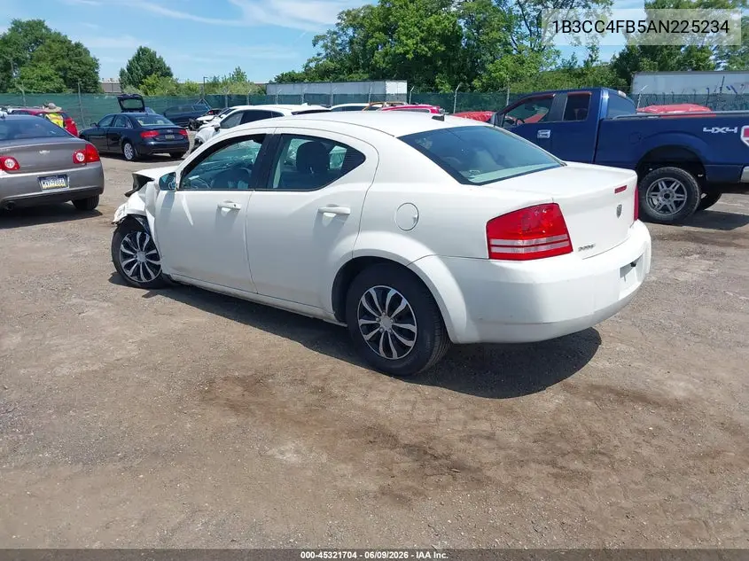 2010 Dodge Avenger Sxt VIN: 1B3CC4FB5AN225234 Lot: 45321704