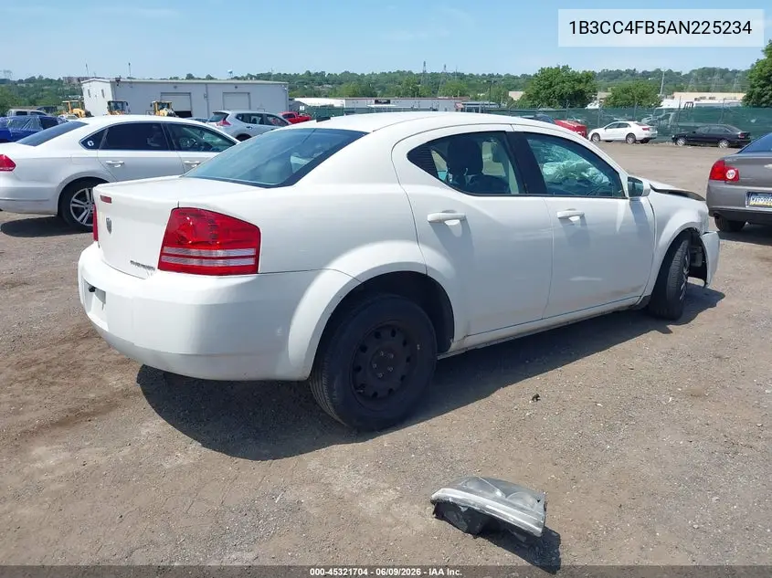 2010 Dodge Avenger Sxt VIN: 1B3CC4FB5AN225234 Lot: 45321704