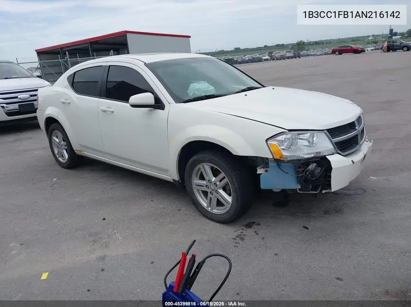 2010 Dodge Avenger Express VIN: 1B3CC1FB1AN216142 Lot: 45399816